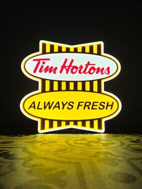 Tim Hortons Retro Logo LED Lightbox Sign